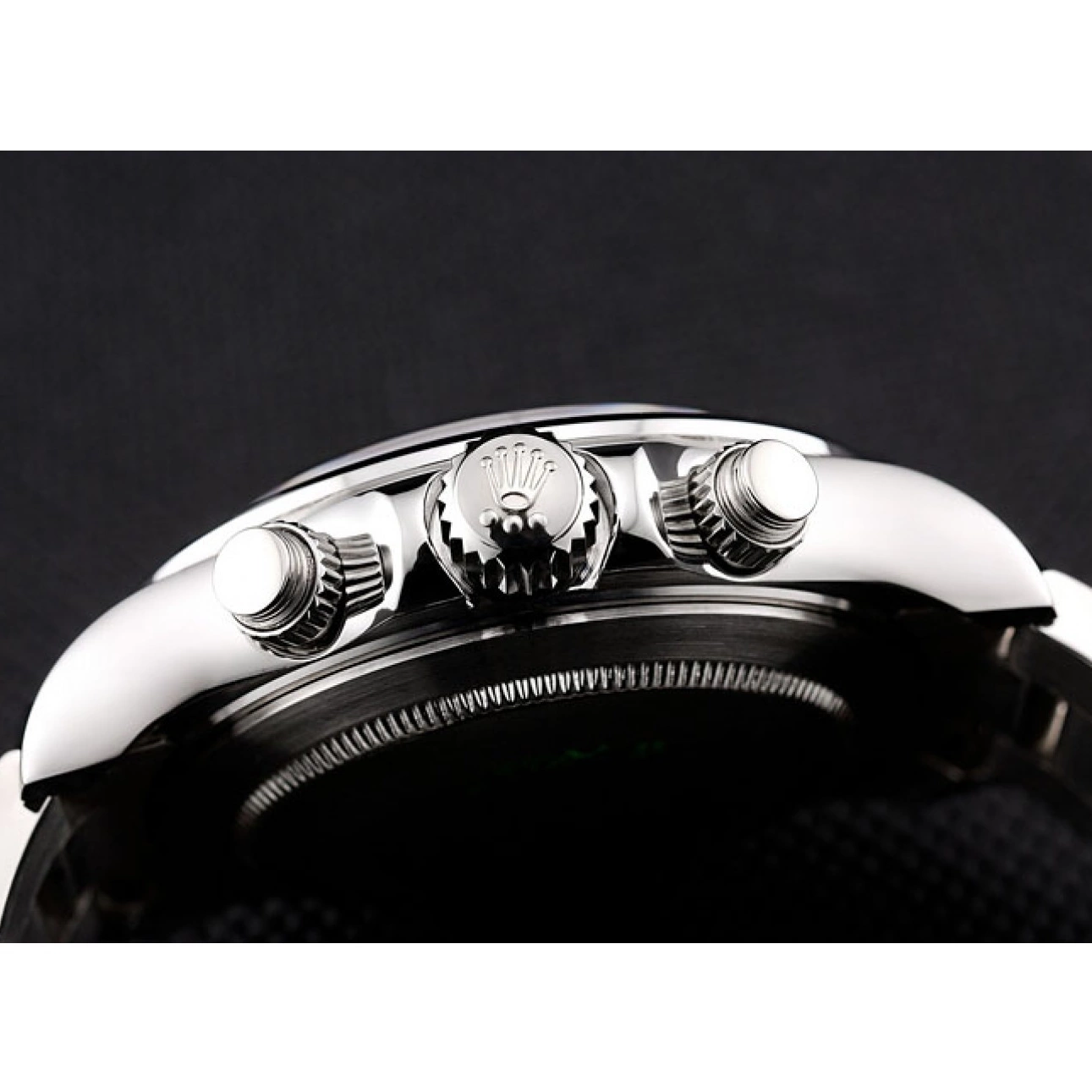 MiroTime 0825 Swiss Rolex Daytona Stainless Steel Bracelet Black Dial 80296